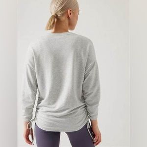 Athleta Drishti Ruched Sweatshirt